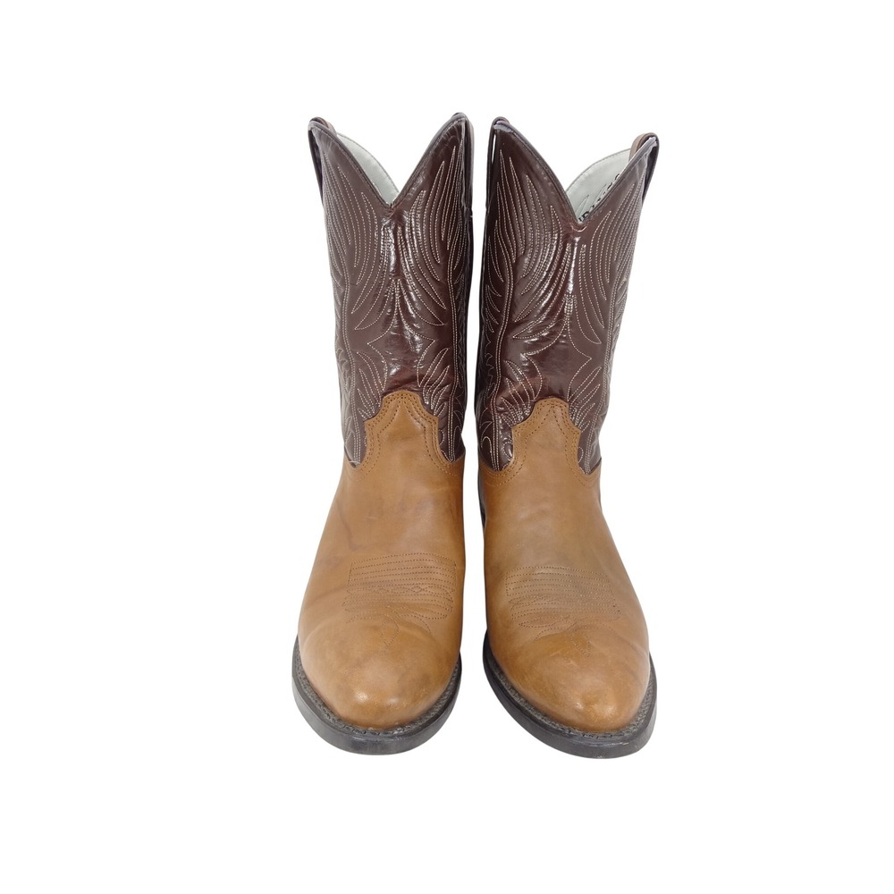 Durango Men's Brown Two Tone Leather Western Cowboy Boots Size 13D